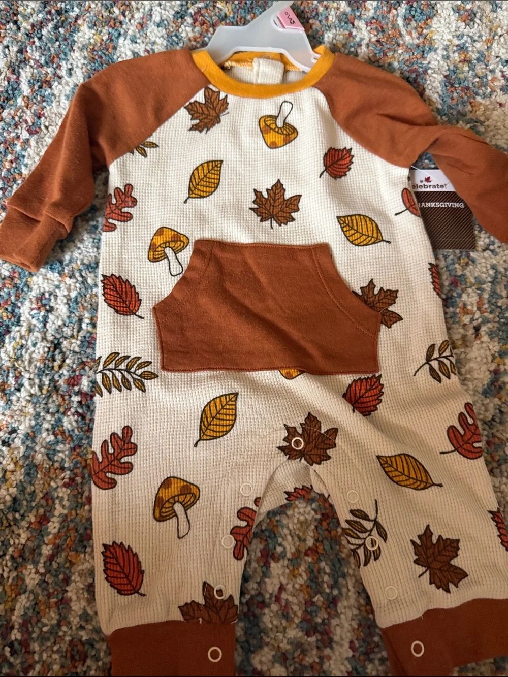 Carter's Cream 'My First Thanksgiving' Long-Sleeve Bodysuit & Fall outfits